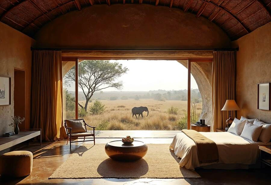 Sensory branding elements in African luxury lodges and boutique hotels